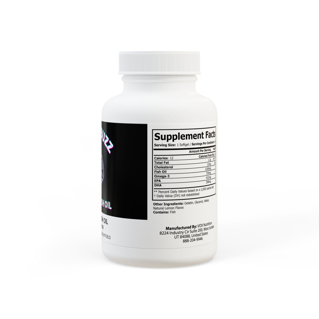 Omega 3 Fish Oil Supplement (60 Softgels)